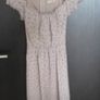 A-Wear mink/fawn/mushroom coloured ladies dress with balck spotty design size 8/small Image 7