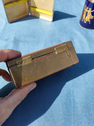 Vintage Colibri table lighter and Two cases