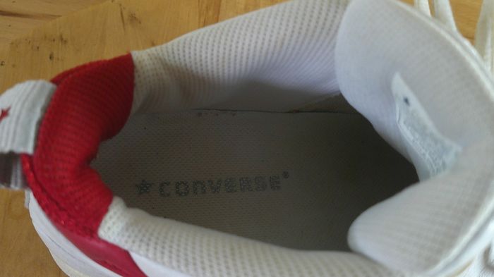 Vintage Converse All Star Icon HELX Basketball Shoes White Red Euro 40 UK \ Ire 6