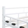 Bed Frame White Metal 120x200 cm Image 6