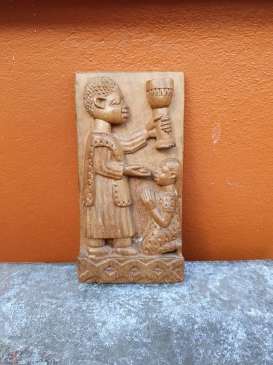 antique African hand craved picture