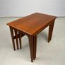 Exquisite Set of Mid Century Danish Nesting Tables by Kai Kristensen Image 9