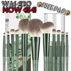 NEW SALE | Makeup Brushes 11pcs Premium Synthetic Bristles Green