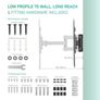TV Wall Bracket for 32-60 Inch Double Arm Full Motion TV Wall Mount Image 5