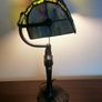 New Tiffany Bankers Lamp  Dragonfly Stained Glass Image 8