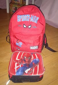 Spiderman school and lunch bag