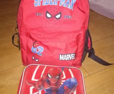 Spiderman school and lunch bag