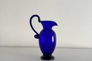 cobalt blue glass jug