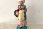 Vintage Ceramic Breton Woman 1970s