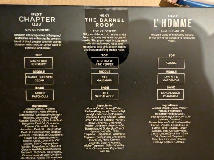 Next men perfume sets