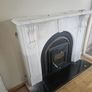 Marble Fireplace with Stove Image 2