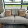 Grey Fabric Corner + 2 Seater Sofa Image 3