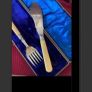 Antique Bone Handle Fish Serving Set Image 2