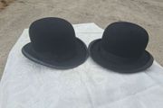 2 X Mid Century Bowler Hats