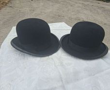 2 X Mid Century Bowler Hats