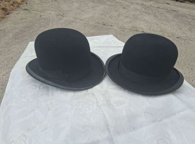 2 X Mid Century Bowler Hats