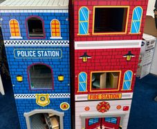 Police and fire station pretend play