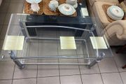 Glass coffee table