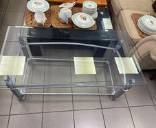 Glass coffee table