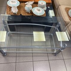 Glass coffee table