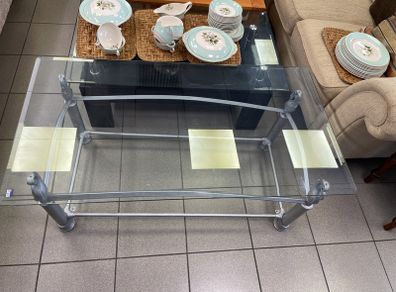 Glass coffee table