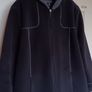 Black Fleece Zip Jacket with Hood Image 2