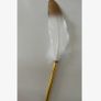 White & Gold Feather Pen - nice gift Image 3