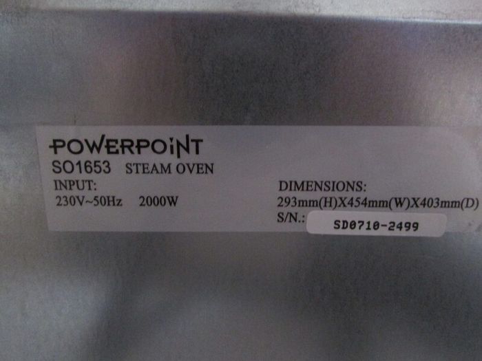 NEW power point steam oven