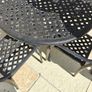 Wrought Iron Patio Table and four chairs Image 6