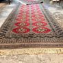 Vintage Bokhara Hand Knotted Pakistani Runner Image 3