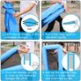 Inflatable Floating Bed, Portable Floating Water Hammock for Adults and Kids, Quick Inflate, No Needed Pump,Swimming Pool Pool Lounger Beach Mat 3 Colours(blue) Image 5