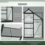 Large Walk-In Polycarbonate Greenhouse 6 x 6ft Image 5