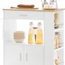 Kitchen trolley Cabinet on wheels black or white Image 3