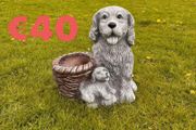 garden ornaments and solar lights new in