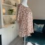 Ladies Pink and Brown Leopard-print Short-sleeve Blouse from Dunnes Stores Image 8
