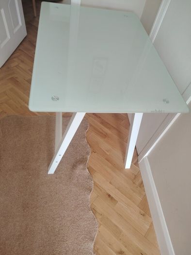 glass desk