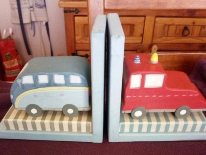 Bookends for child's room