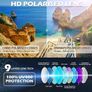 Polarised Sunglasses Mens Womens,Retro Dark Shades 100% UV400 Protection For Driving Fishing Running Cycling Golf Image 4