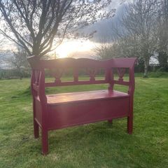 Painted Wooden Storage Bench - Kildare