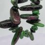 Ruby Zoisite Necklace (Size - 20) in Rhodium Pure Yellow Brass 300.00 ct. Image 4