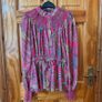 Cameo Rose pink paisley high neck blouse. Size UK12 Image 3