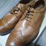 Clarks men tan leather shoes Image 6