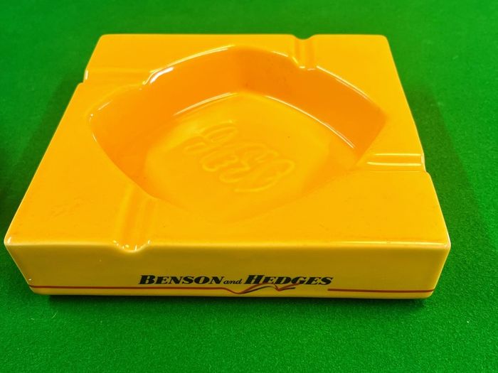 B&H large vintage advertising ashtray