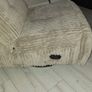 Modern Neautral Grey Corduroy Armless Accent Chair / Lounge Chair Image 3