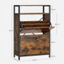 Vintage Shoe Cabinet with 2 Flaps Dustproof Image 2