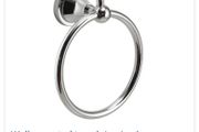 Chrome plated stainless steel towel rail