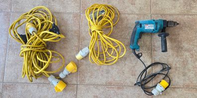 Makita drill and 110v leads