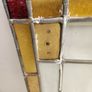 Vintage leaded glass with curved brass screen . Image 8