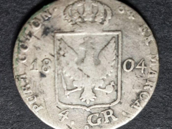 Germany Prussia 4 Groschen 1804 Silver Coin