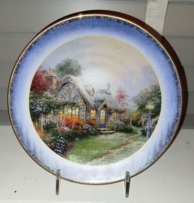 Bradford Exchange "Candlelight Cottage" plate